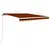 Produktbild 7 för Markis manuellt infällbar 300x250 cm orange och brun