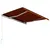 Produktbild 4 för Markis manuellt infällbar 350x250 cm orange och brun
