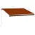 Produktbild 7 för Markis manuellt infällbar 400x300 cm orange och brun