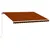 Produktbild 2 för Markis manuellt infällbar 450x300 cm orange och brun