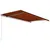 Produktbild 3 för Markis manuellt infällbar 500x300 cm orange och brun