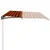Produktbild 4 för Markis manuellt infällbar 500x300 cm orange och brun