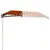Produktbild 4 för Markis manuellt infällbar 600x300 cm orange och brun