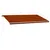 Produktbild 7 för Markis manuellt infällbar 600x300 cm orange och brun