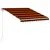 Produktbild 3 för Markis automatiskt infällbar 350x250 cm orange och brun