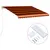 Produktbild 2 för Markis automatiskt infällbar 450x300 cm orange och brun