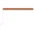 Produktbild 6 för Markis automatiskt infällbar 500x300 cm orange och brun
