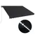 Produktbild 2 för Markis manuellt infällbar med LED 400x300 cm antracit
