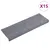 Produktbild 2 för Trappstegsmattor 15 st nålad 65x21x4 cm ljusgrå
