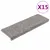 Produktbild 2 för Trappstegsmattor 15 st 65x21x4 cm grå