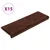 Produktbild 2 för Trappstegsmattor 15 st 65x21x4 cm brun