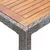 Produktbild 5 för Trädgårdsbord grå 190x90x75 cm konstrotting massivt akaciaträ