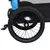 Produktbild 9 för 2-i-1-Cykelvagn för husdjur och joggingvagn blå och svart
