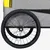 Produktbild 9 för 2-i-1-Cykelvagn för husdjur och joggingvagn gul och grå
