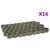 Produktbild 2 för Gräsarmering 16 st grön 60x40x3 cm plast