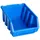 Staplingsbara sortimentslådor 20 st blå plast