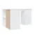 Produktbild 6 för Hörnskrivbord vit 145x100x76 cm konstruerat trä