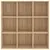 Produktbild 4 för Bokhylla sonoma-ek 98x30x98 cm spånskiva