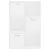 Produktbild 7 för Förvaringsskåp vit 60x29,5x90 cm konstruerat trä