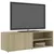 Produktbild 4 för TV-bänk sonoma-ek 120x34x37 cm konstruerat trä