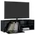 Produktbild 5 för TV-bänk svart högglans 120x34x37 cm konstruerat trä