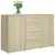 Produktbild 4 för Skänk sonoma-ek 120x35,5x75 cm konstruerat trä