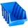 Staplingsbara sortimentslådor 14 st blå plast