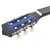 Produktbild 10 för Gitarr 12 delar med 6 strängar western blå 38"    
