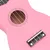 Produktbild 8 för Sopranukulele med väska för barn sopran rosa 21"     