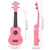 Produktbild 9 för Sopranukulele med väska för barn sopran rosa 21"     
