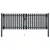 Produktbild 3 för Stängselgrind dubbel stål 306x175 cm antracit