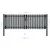 Produktbild 6 för Stängselgrind dubbel stål 306x175 cm antracit