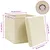 Produktbild 6 för  Förvaringslådor med lock 4 st gräddvit 32x32x32 cm tyg
