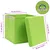 Produktbild 6 för Förvaringslådor med lock 4 st grön 32x32x32 cm tyg