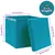 Produktbild 6 för Förvaringslådor med lock 10 st babyblå 32x32x32 cm tyg