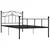 Produktbild 2 för Sängram svart metall 100x200 cm