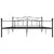Produktbild 3 för Sängram svart metall 200x200 cm