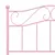 Produktbild 5 för Sängram rosa metall 90x200 cm