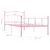 Produktbild 6 för Sängram rosa metall 90x200 cm