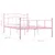 Produktbild 6 för Sängram rosa metall 160x200 cm