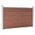 Produktbild 2 för Staketpanel WPC 353x106 cm brun
