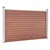 Produktbild 3 för Staketpanel WPC 353x106 cm brun