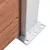 Produktbild 5 för Staketpanel WPC 353x106 cm brun