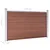 Produktbild 9 för Staketpanel WPC 353x106 cm brun