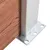 Produktbild 5 för Staketpanel WPC 699x106 cm brun