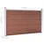 Produktbild 9 för Staketpanel WPC 699x106 cm brun