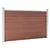 Produktbild 2 för Staketpanel WPC 872x106 cm brun