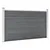Produktbild 2 för Staketpanel WPC 353x106 cm grå
