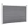 Staketpanel WPC 526x106 cm grå