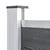 Produktbild 4 för Staketpanel WPC 872x106 cm grå